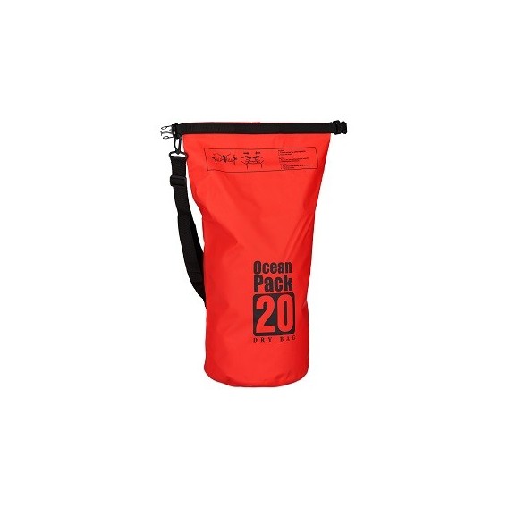 Seesack Strandtasche wasserdicht Outdoor 20L Orange