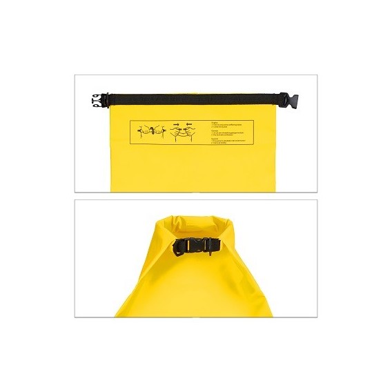 Seesack Strandtasche wasserdicht Outdoor 10L Gelb