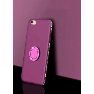 X-Ring Finger Loop Magnet Case iPhone 7 & 8 Lila