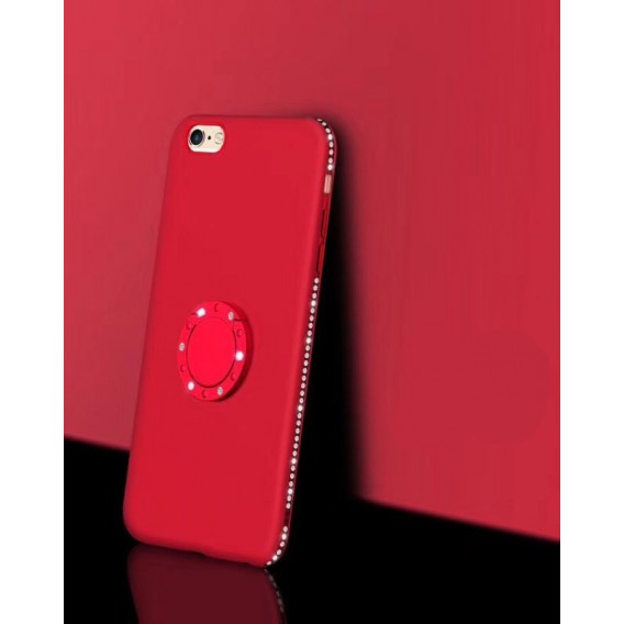 X-Ring Finger Loop Magnet Case iPhone 7 & 8 Red