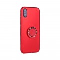 X-Ring Finger Loop Magnet Case iPhone X Rot