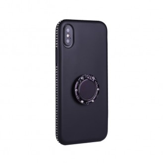 X-Ring Finger Loop Magnet Case iPhone X Schwarz