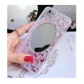 Bling Cover Spiegel Case Hülle iPhone 7 & 8 Pink