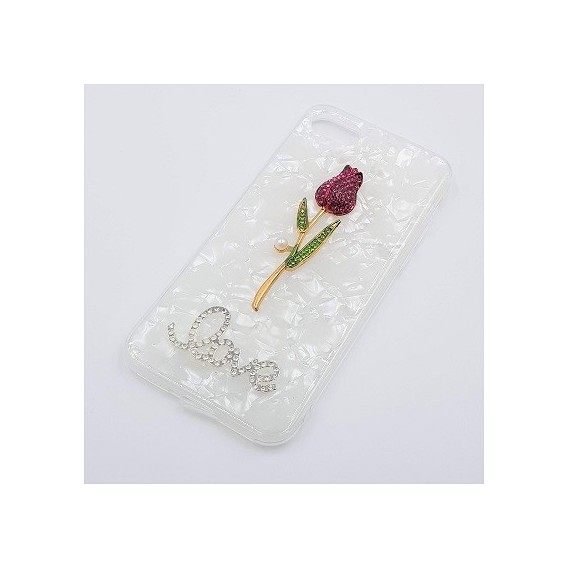 Bling Rose Cover Case Hülle iPhone 7, 8