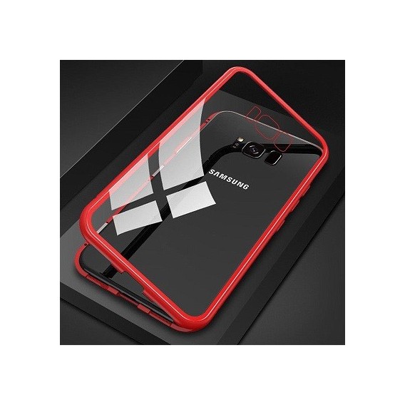 360° Magnet Cover Hülle Galaxy S9 Plus Rot