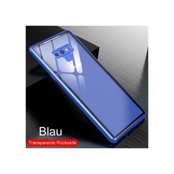 360° Magnet Cover Hülle Galaxy Note 9 Blau