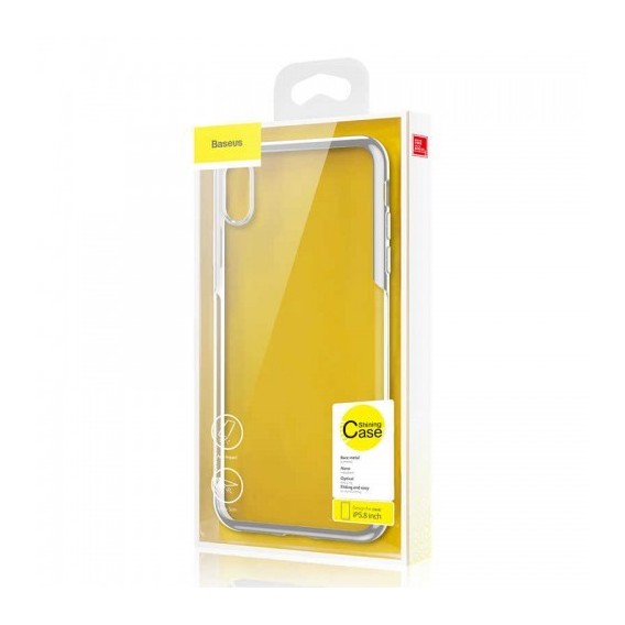 Baseus Shining Transparent Hülle für iPhone XS, X
