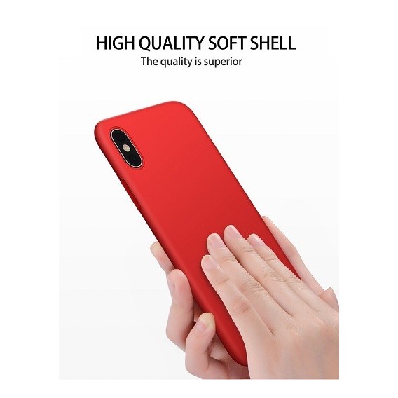 iPhone XR Hard Silikon Hülle Rot