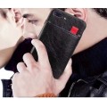 iPhone XR Wallet Ribbon Leder Case Schwarz
