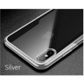 iPhone XR Transparent Silikon Case Silber