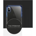 iPhone XR Transparent Silikon Case Blau