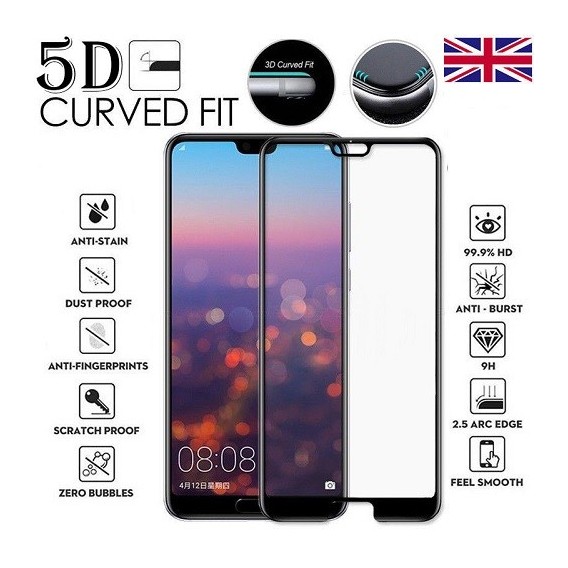 5D Tempered Glass für Huawei P Smart
