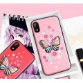 iPhone XS Max Butterfly Silikon Case Pink