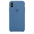 iPhone XS Max Silikon Case Denim Blau