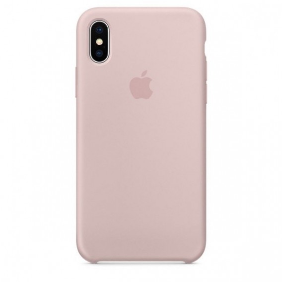 iPhone XS Silikon Case Pink Sand