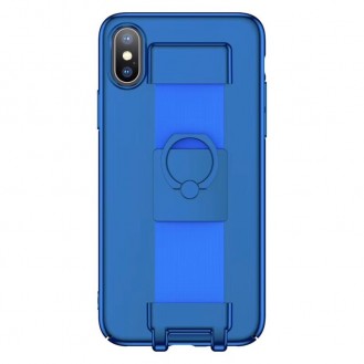 iPhone XS,X Befestigung Case Blau