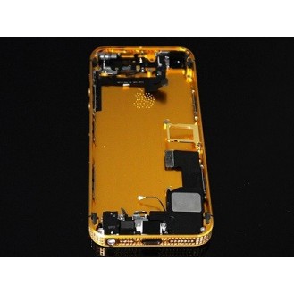 iPhone 5S Backcover Middle Frame Akkudeckel Bling Gold