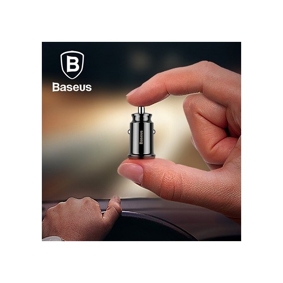 USB Mini Ladegerät Für Auto Schwarz Baseus