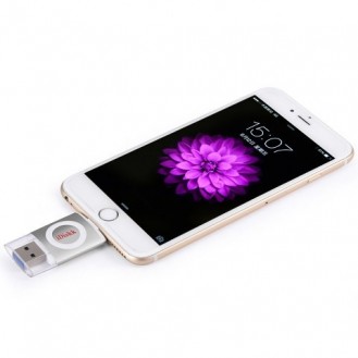iDiskk USB 3.0 Speicher Stick für Apple iPhone, iPad, iPod OVP Moonlight Silber ( 32 GB )