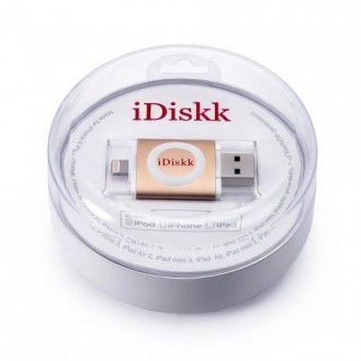 iDiskk USB 3.0 Speicher Stick für Apple iPhone, iPad, iPod OVP Gold ( 32 GB )
