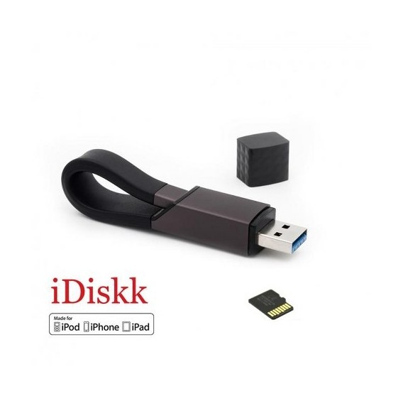 iDiskk RC002 Lightning / USB Kartenleser für Apple iPhone