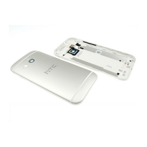 HTC One Mini 2 Akkudeckel Silber Weiss