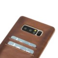 Samsung Note 8 Bouletta Echt Leder Ultra Cover CC Braun