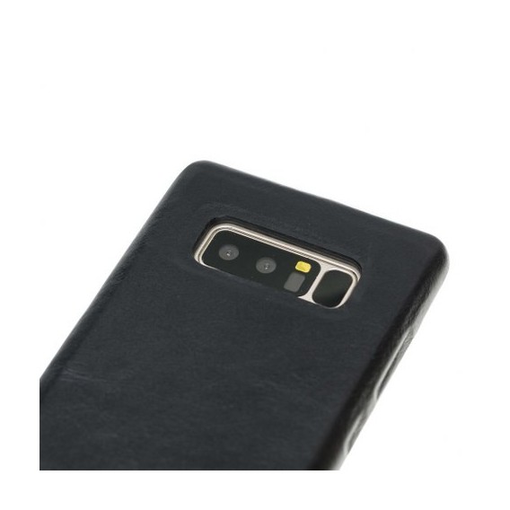 Samsung Note 8 Bouletta Echt Leder Ultra Cover Schwarz