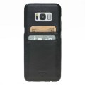 Samsung Galaxy 8 Bouletta Echt Leder Ultra Cover CC Schwarz