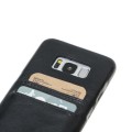 Samsung Galaxy 8 Bouletta Echt Leder Ultra Cover CC Schwarz