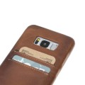 Samsung Galaxy S8 Bouletta Echt Leder Ultra Cover CC Braun
