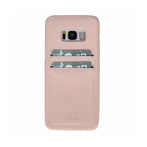 Samsung Galaxy S8 Bouletta Echt Leder Ultra Cover CC Nude