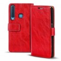 Galaxy A9 Book Case Wallet Tasche Rot