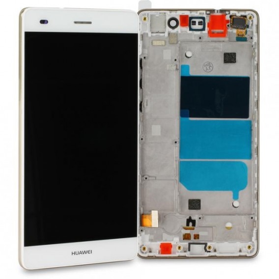 Huawei P8 Lite LCD Display Weiss mit Displayrahmen