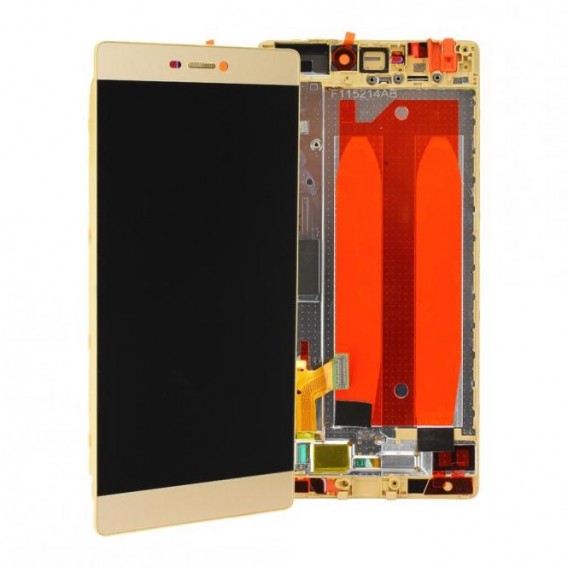 Huawei P8 LCD Einheit mit Displayrahmen Gold