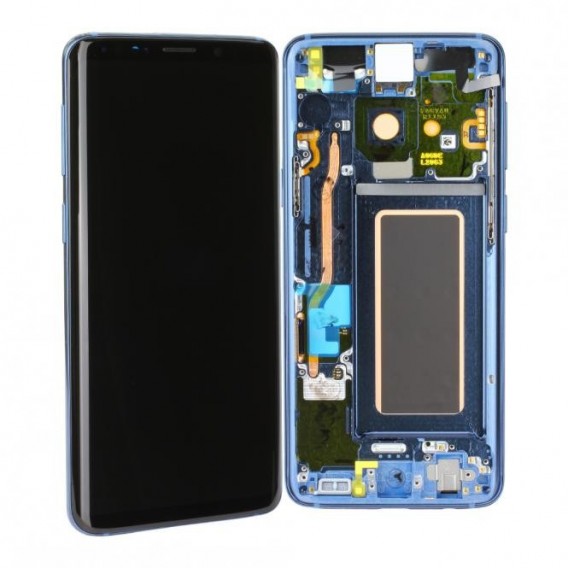 Samsung Galaxy S9 Komplett LCD + Frontcover, Coral Blue