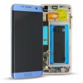 Samsung Galaxy S7 Edge Komplett LCD  Frontcover, Blau
