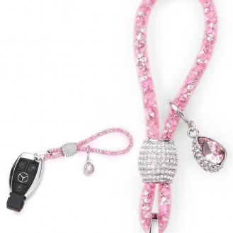 Lady Schlüsselanhänger mit speziellem Design - Dunkel Rosa