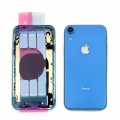 iPhone XR Backcover Gehäuse Rahmen mit Tasten Vormontiert Blau A1984, A2105, A2106, A2107