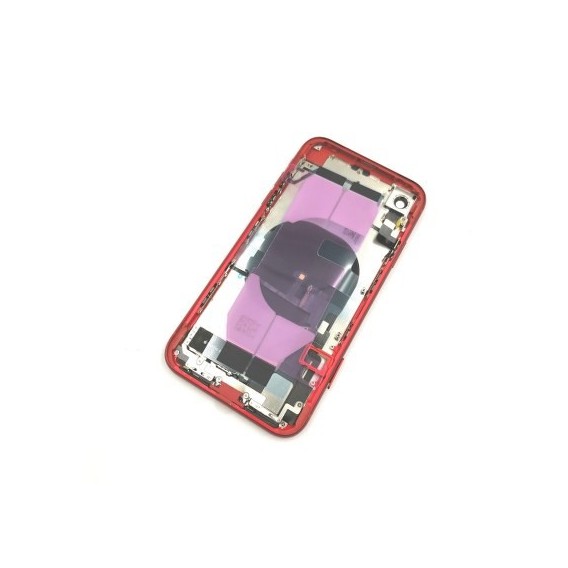 iPhone XR Backcover Gehäuse Rahmen mit Tasten Vormontiert Rot