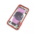 iPhone XR Backcover Gehäuse Rahmen mit Tasten Vormontiert Rot A1984, A2105, A2106, A2107