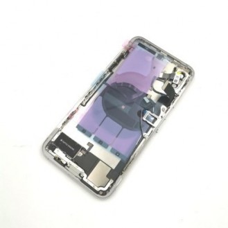 iPhone X Backcover Gehäuse Rahmen mit Tasten Vormontiert Weiss