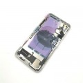 iPhone X Backcover Gehäuse Rahmen mit Tasten Vormontiert Weiss A1865, A1901, A1902