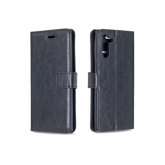 Schutzhülle Samsung Galaxy Note 10 Tasche Flip Book Case Schwarz