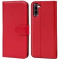 Schutzhülle Samsung Galaxy Note 10 Plus Tasche Flip Book Case Rot