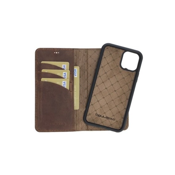 Bouletta Echt Leder Magic Wallet iPhone 11 Pro Antik Braun