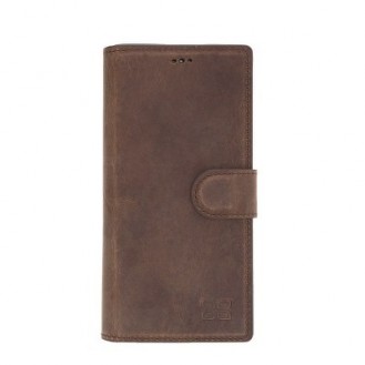 Bouletta Echt Leder Galaxy Note 10 Plus Book Wallet Antik Braun