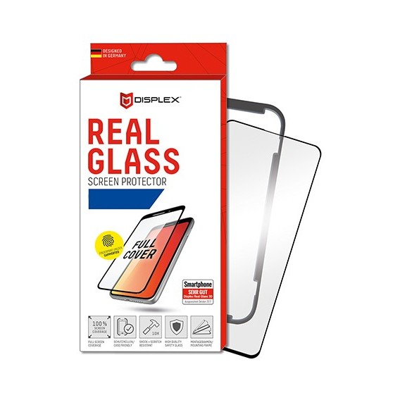 Samsung Note 10 Displex Real Glass 3D Panzerglasfolie