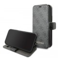 Apple iPhone 11 Pro Guess Charms Ledertasche Handyhülle Cover Kartenfach - Grau