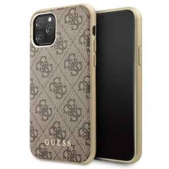 iPhone 11 Pro Guess Charms 4G Schutzhülle Case Hard cover Braun